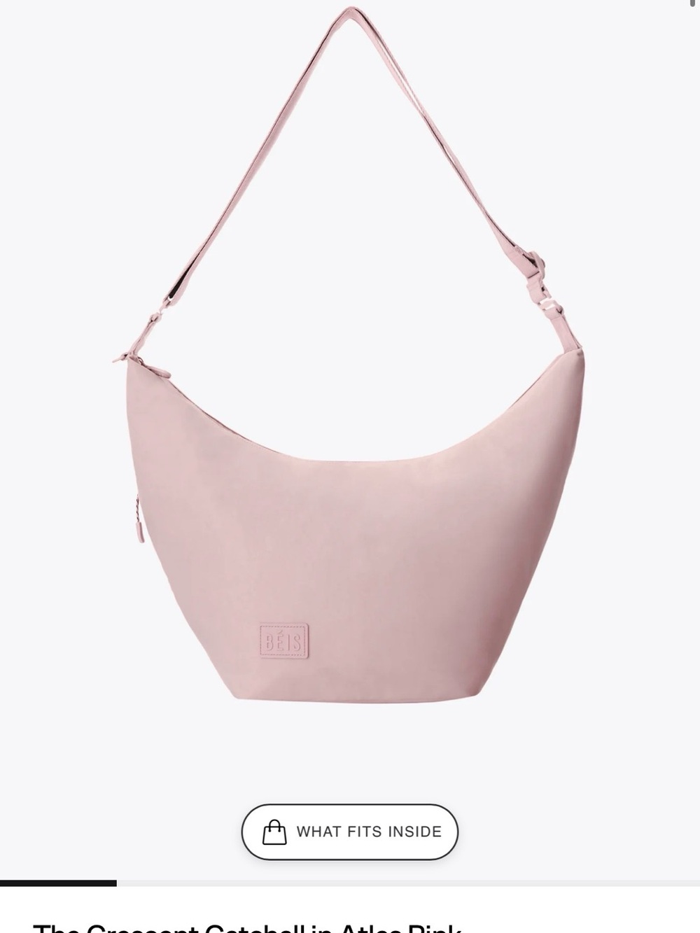 BEIS Crescent Shoulder Bag Atlas Pink